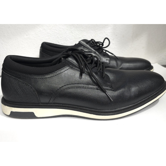 Aldo Shumen Lace-Up Faux Leather Oxfords Sneaker Men 11 M Black Comfort Office - Picture 8 of 11